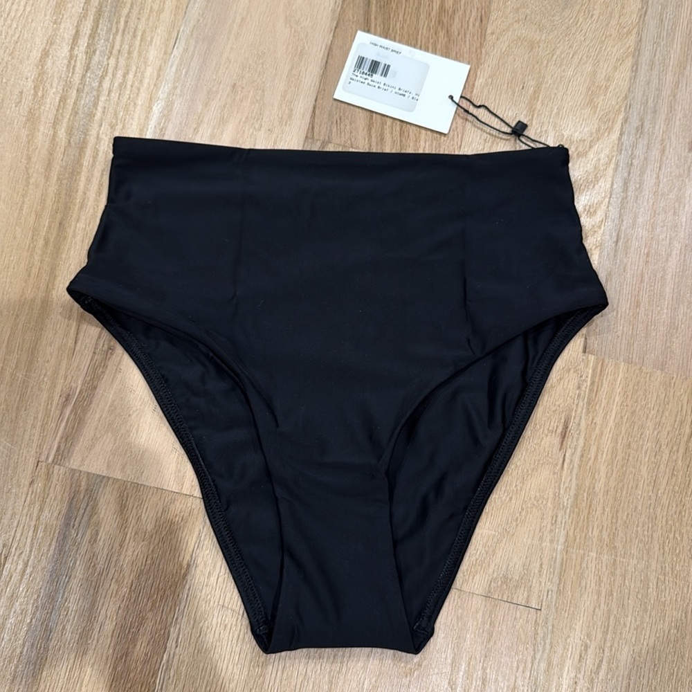 NWT Matteau Black High-Waist Bikini Bottom